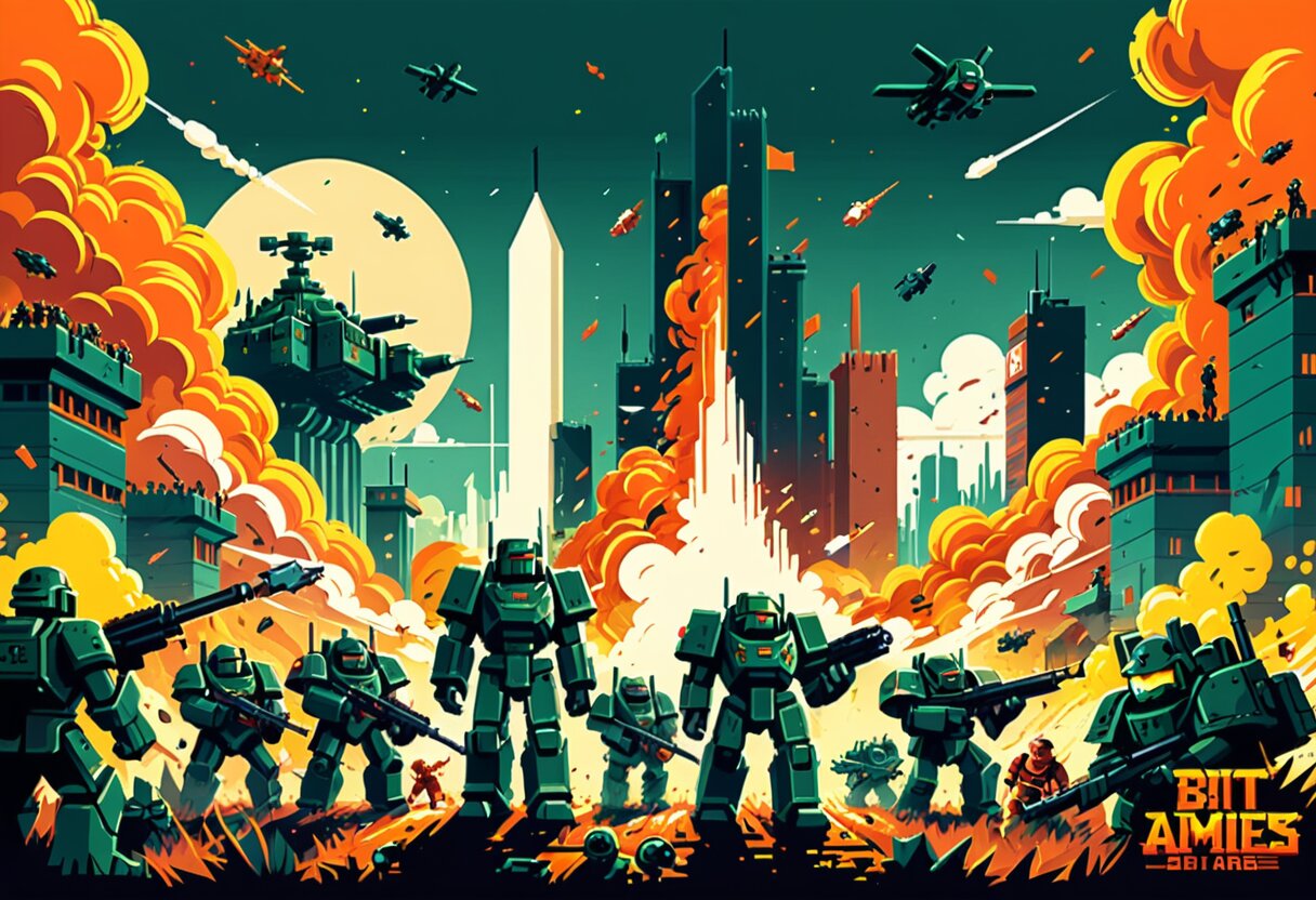 Fan-art of 9-Bit Armies: A Bit Too Far