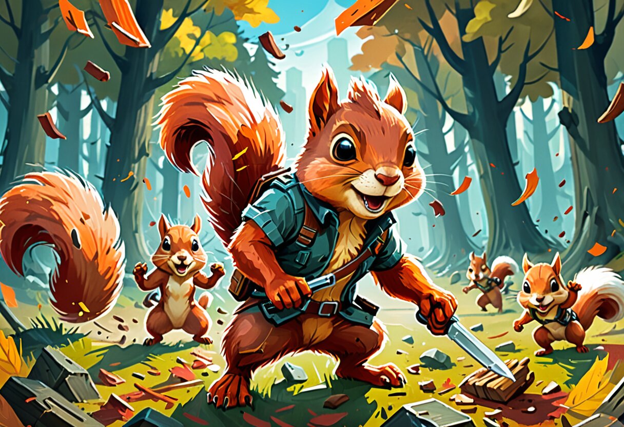 Fan-art of Acron: Attack of the Squirrels!