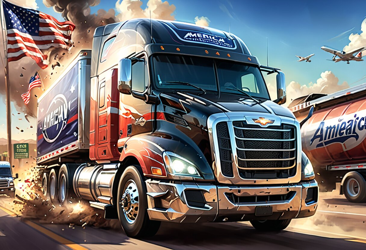 Fan-art of American Truck Simulator