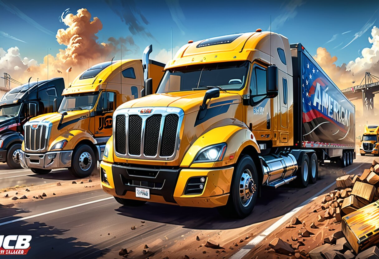 Fan-art of American Truck Simulator - JCB Equipment Pack