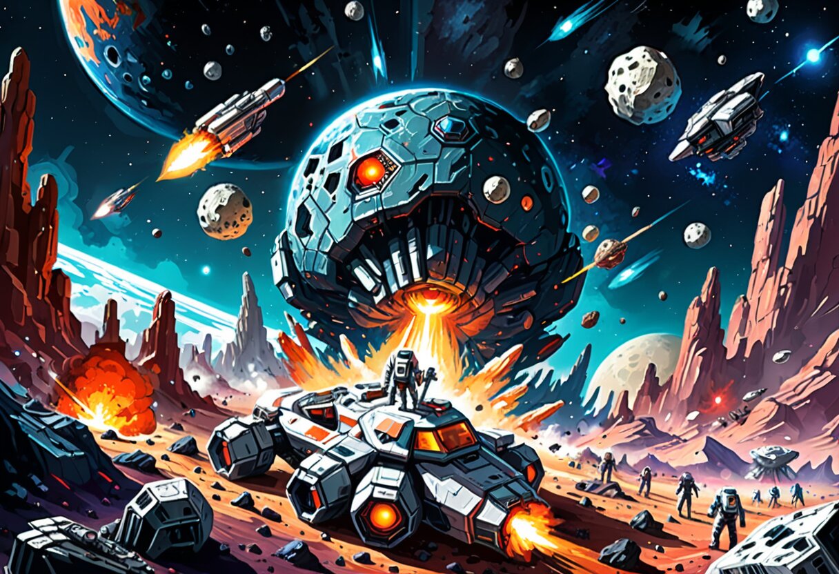 Fan-art of Asteroid Colony