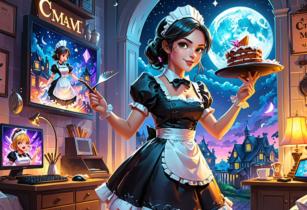 Fan-art of CUSTOM ORDER MAID 3D2 It's a Night Magic