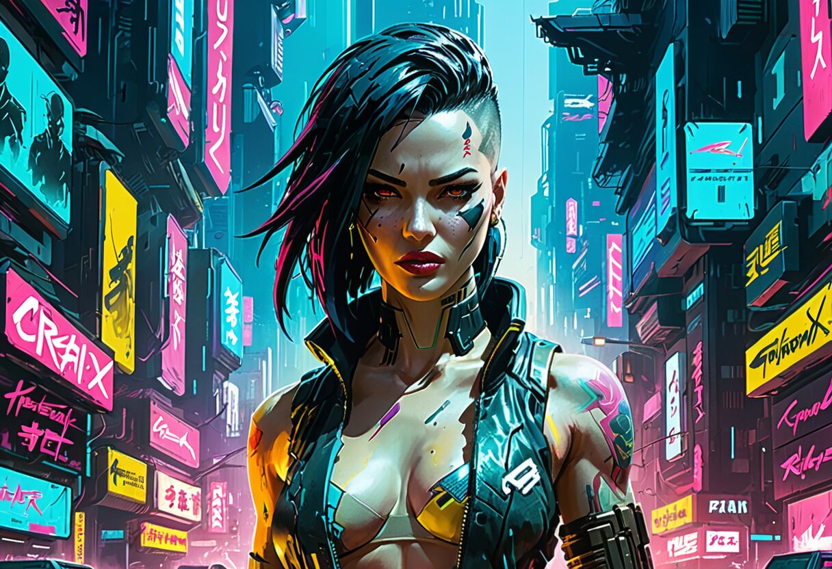 Fan-art of Cyberpunk 2077: Phantom Liberty