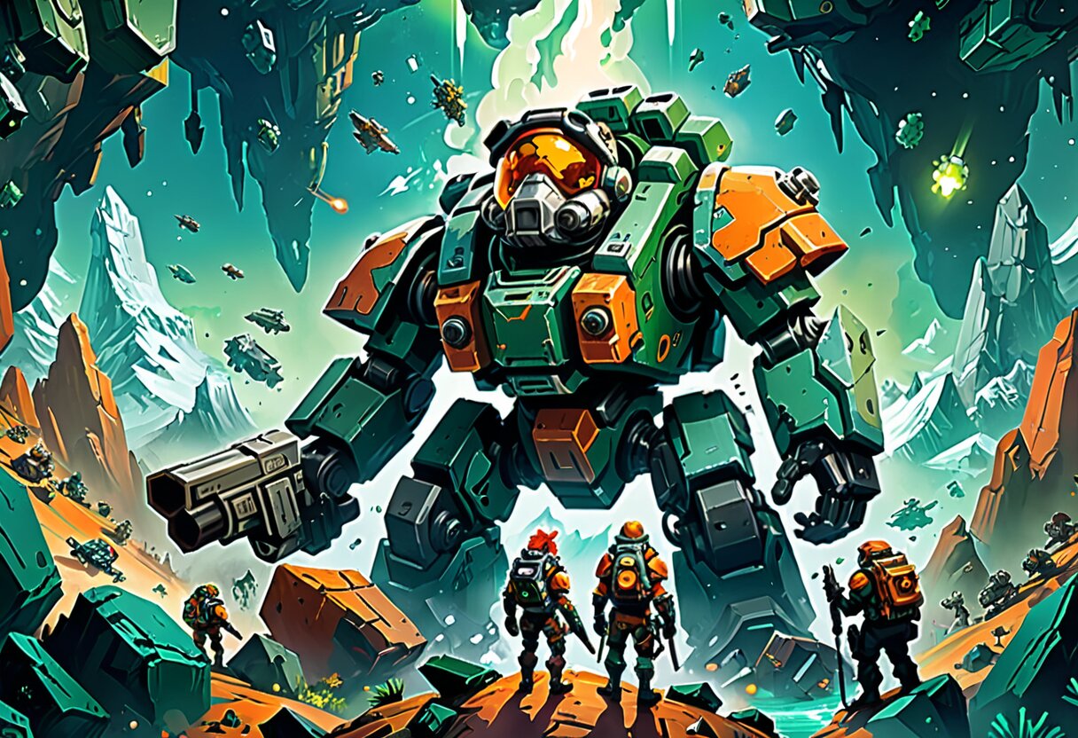 Fan-art of Deep Rock Galactic