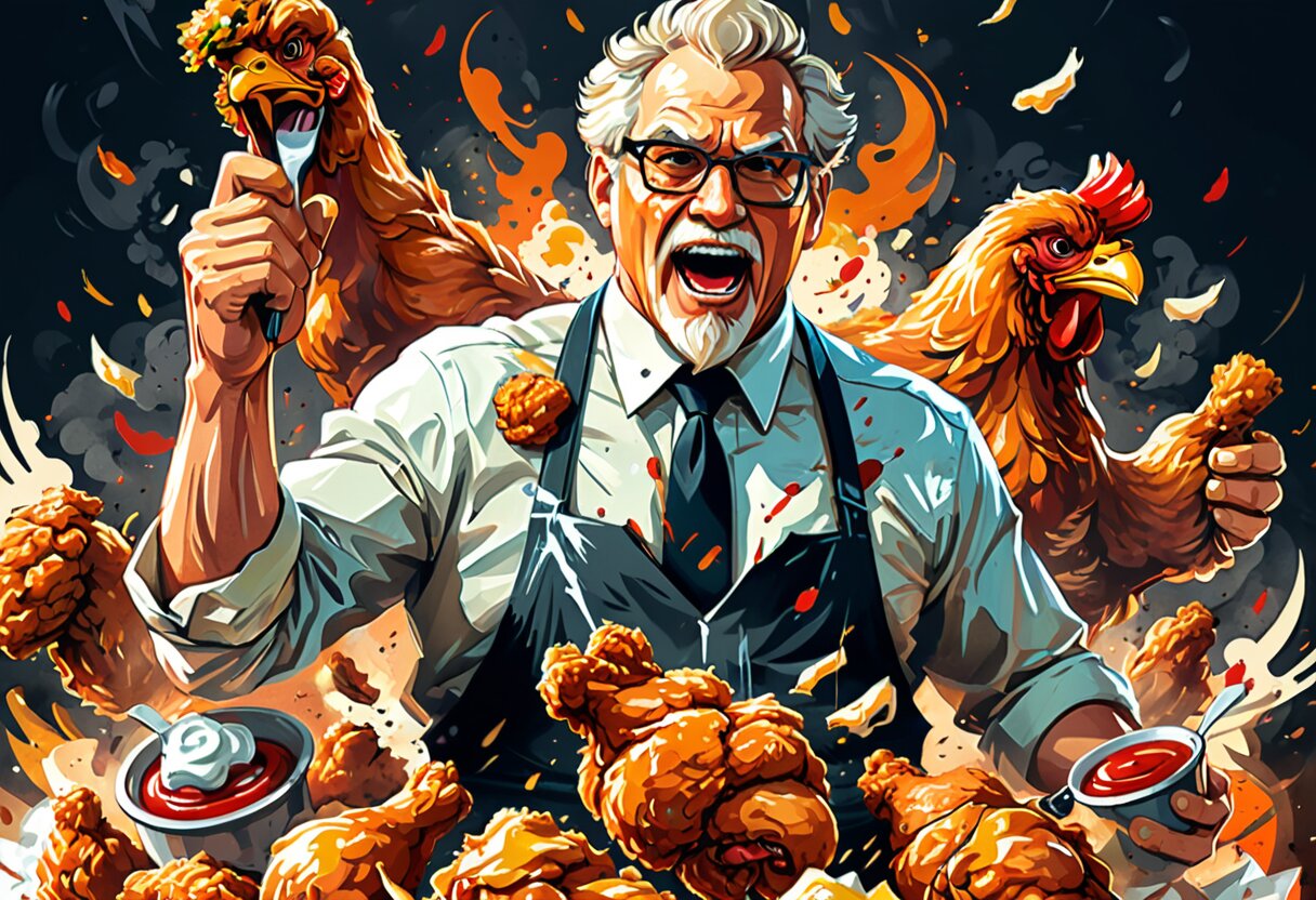 Fan-art of Definitely Not Fried Chicken