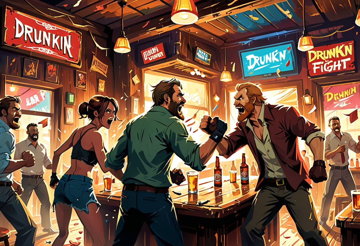 Fan-art of Drunkn Bar Fight