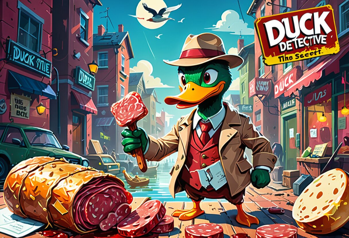 Fan-art of Duck Detective: The Secret Salami