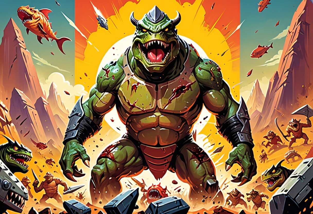 Fan-art of GORN