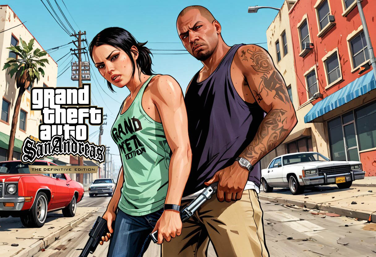 Fan-art of Grand Theft Auto: San Andreas – The Definitive Edition