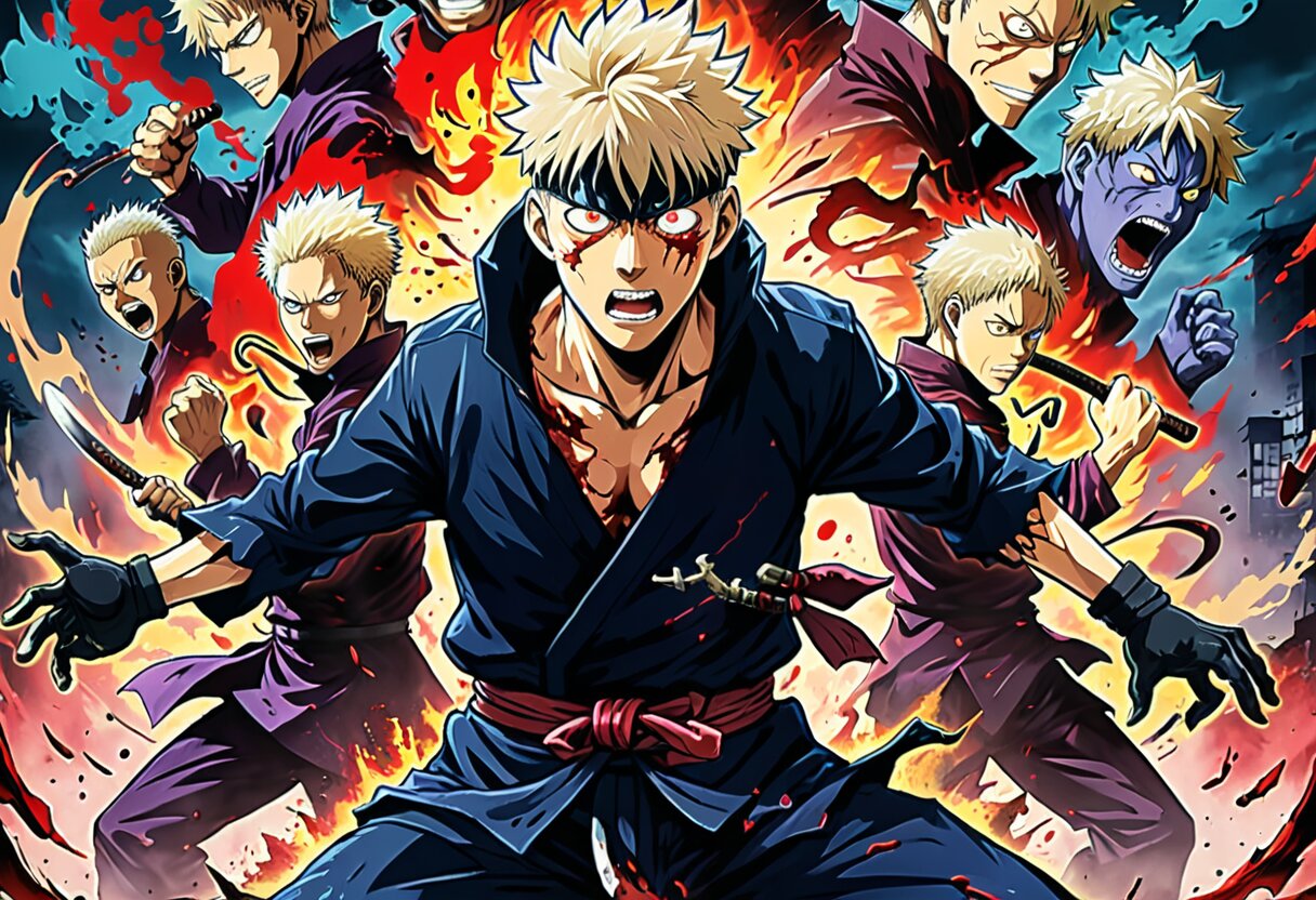 Fan-art of Jujutsu Kaisen Cursed Clash