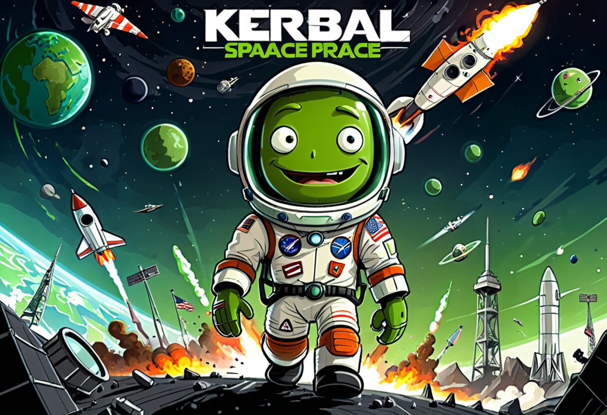 Fan-art of Kerbal Space Program