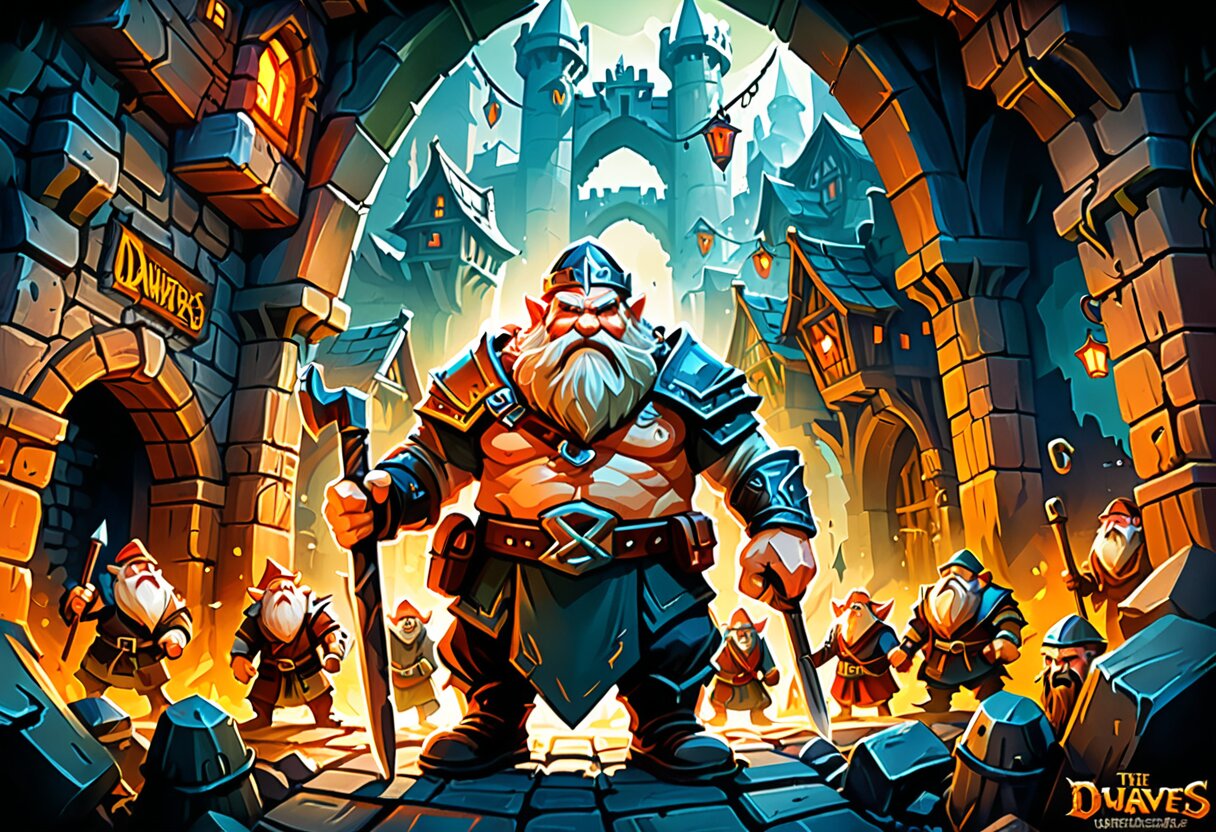 Fan-art of King of the Dwarves: Underground City Builder