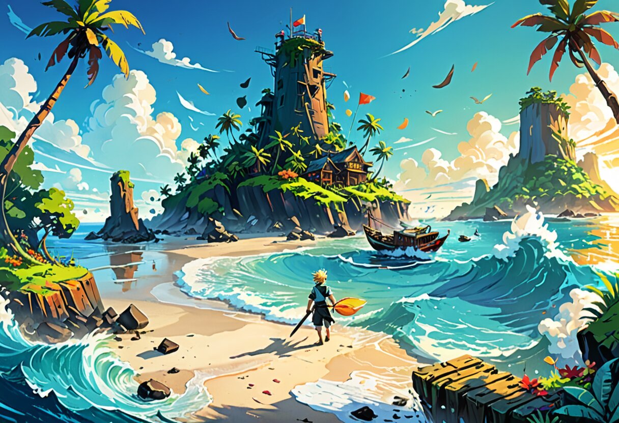 Fan-art of Len's Island