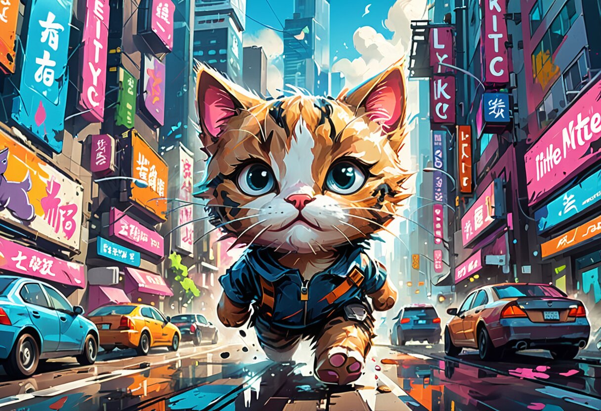 Fan-art of Little Kitty, Big City