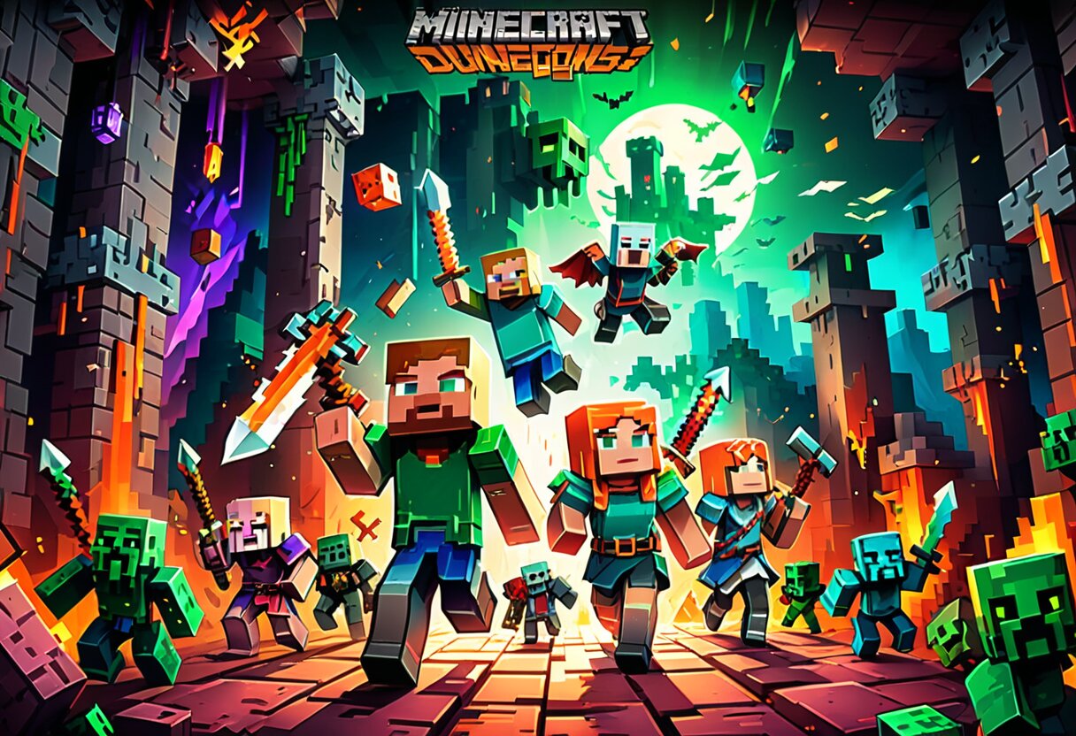 Fan-art of Minecraft Dungeons