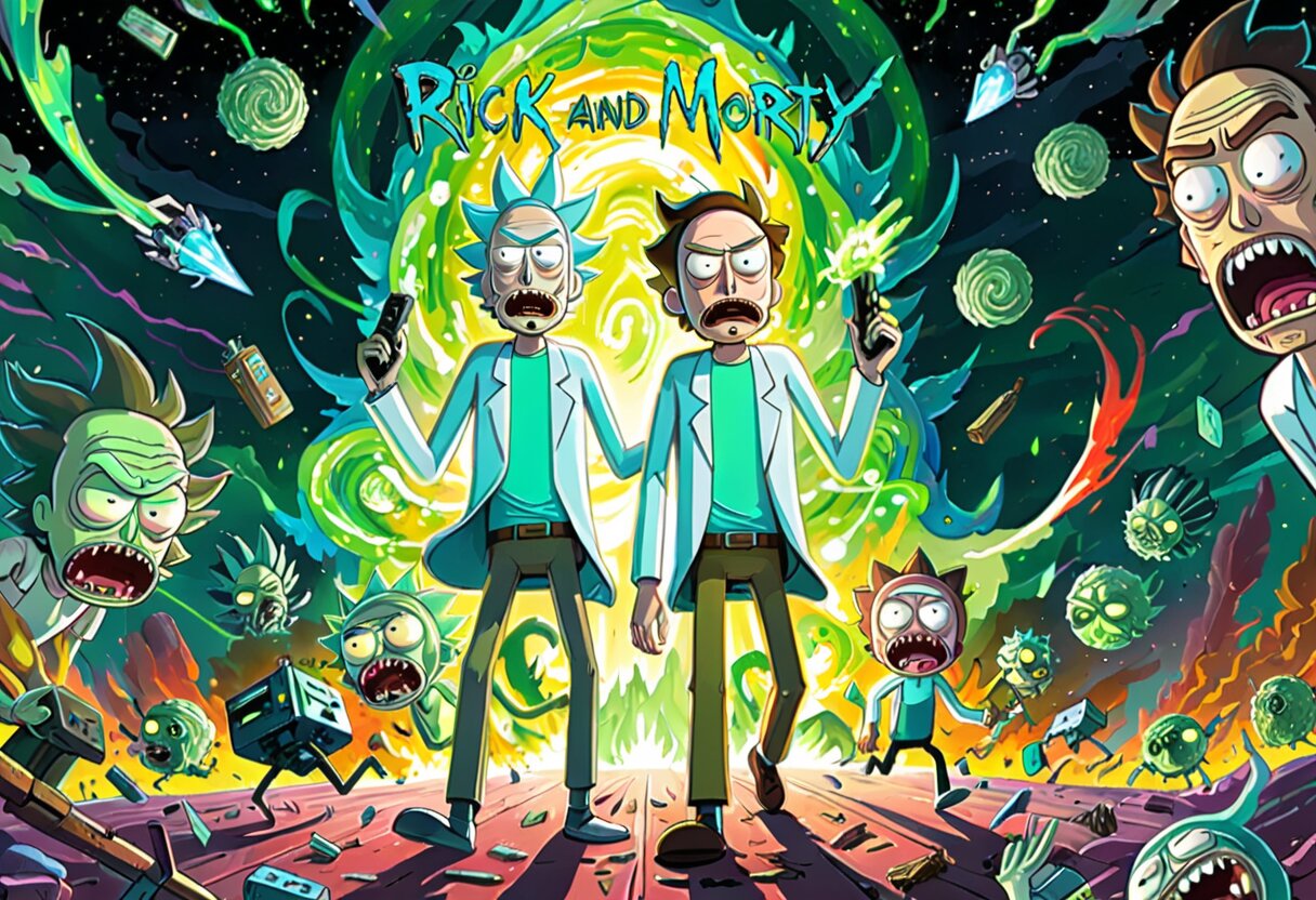 Fan-art of Rick and Morty: Virtual Rick-ality