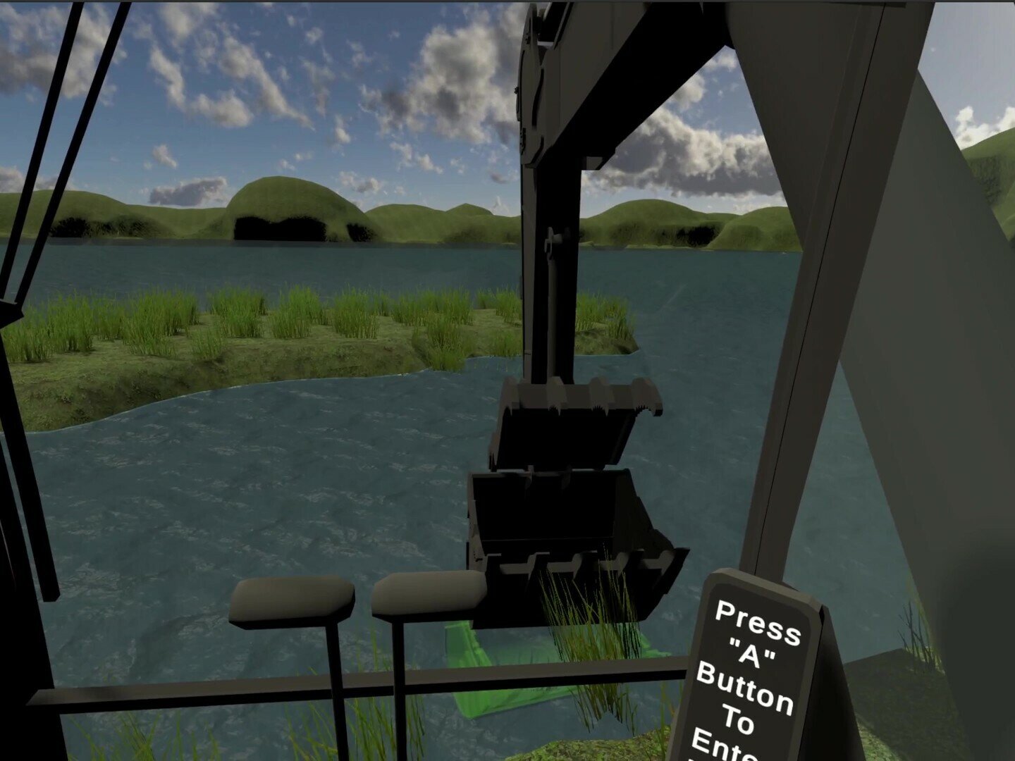 Screenshot of Excavator Simulator VR