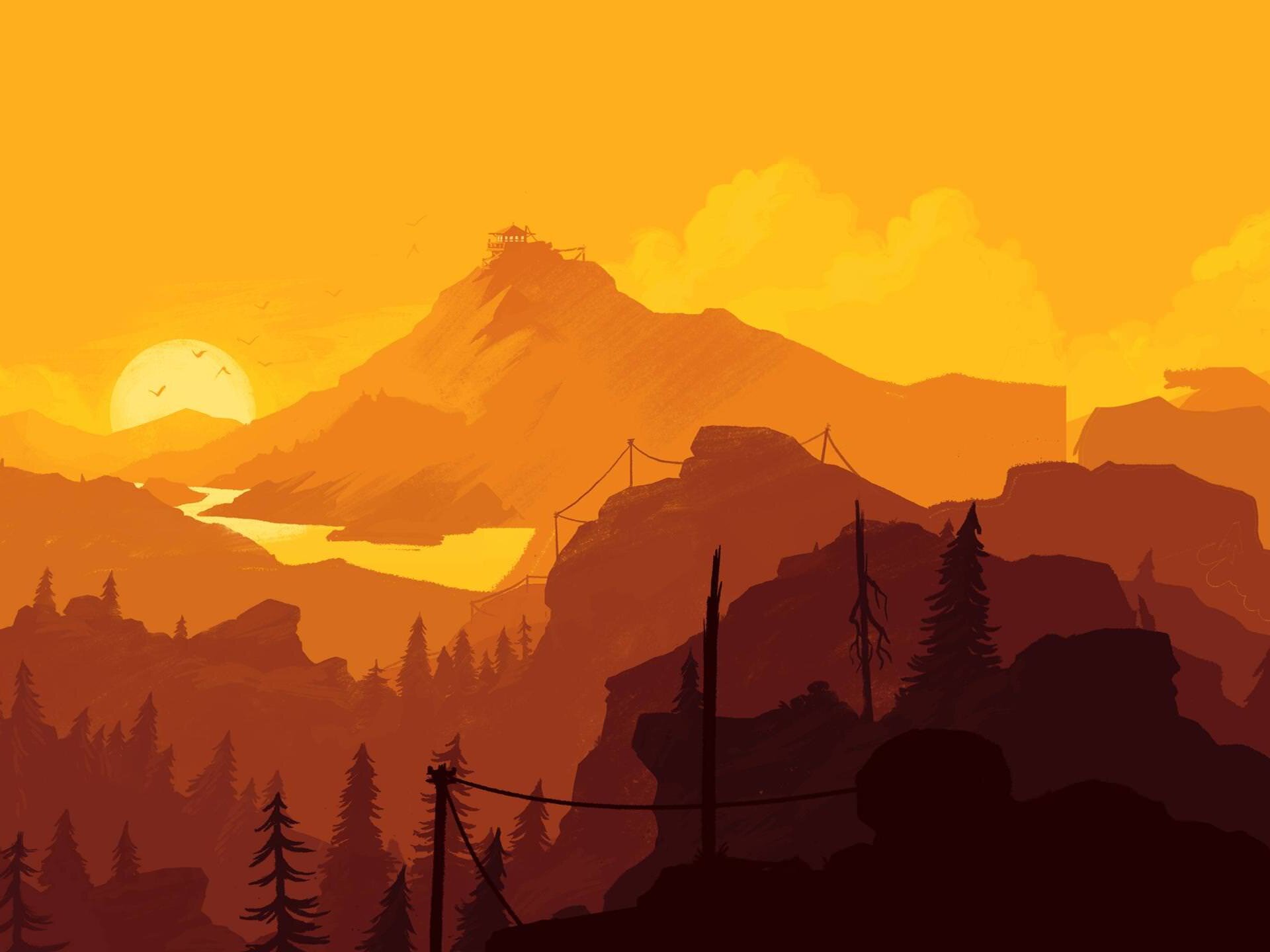 Screenshot of Firewatch