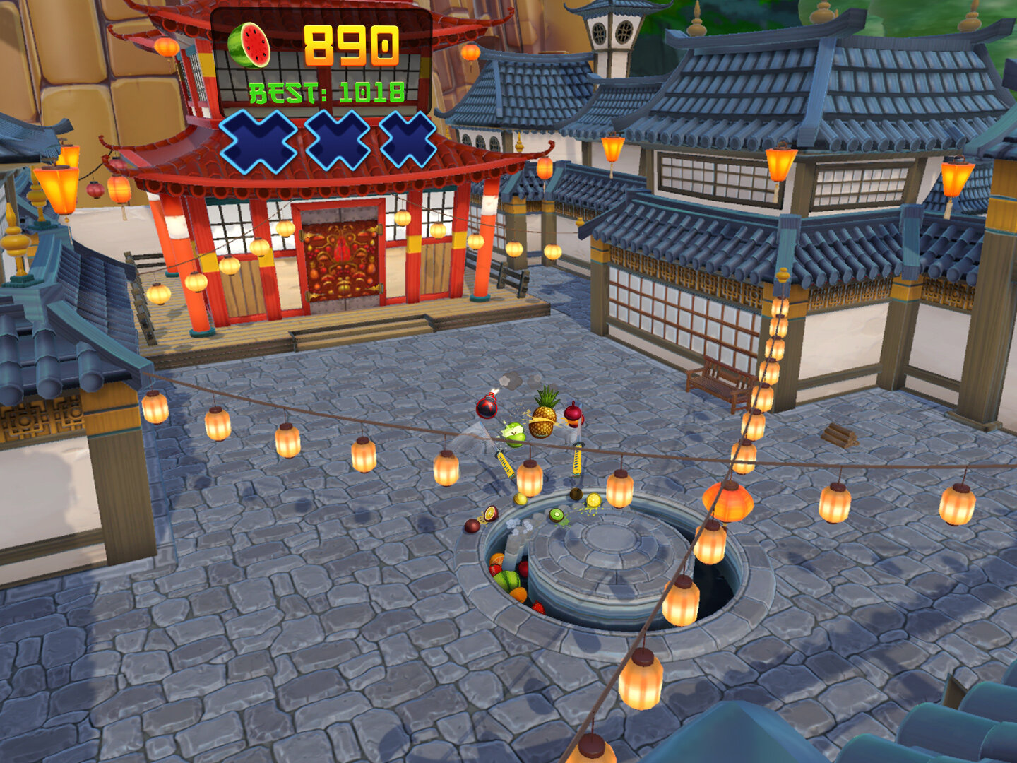 Screenshot of Fruit Ninja VR