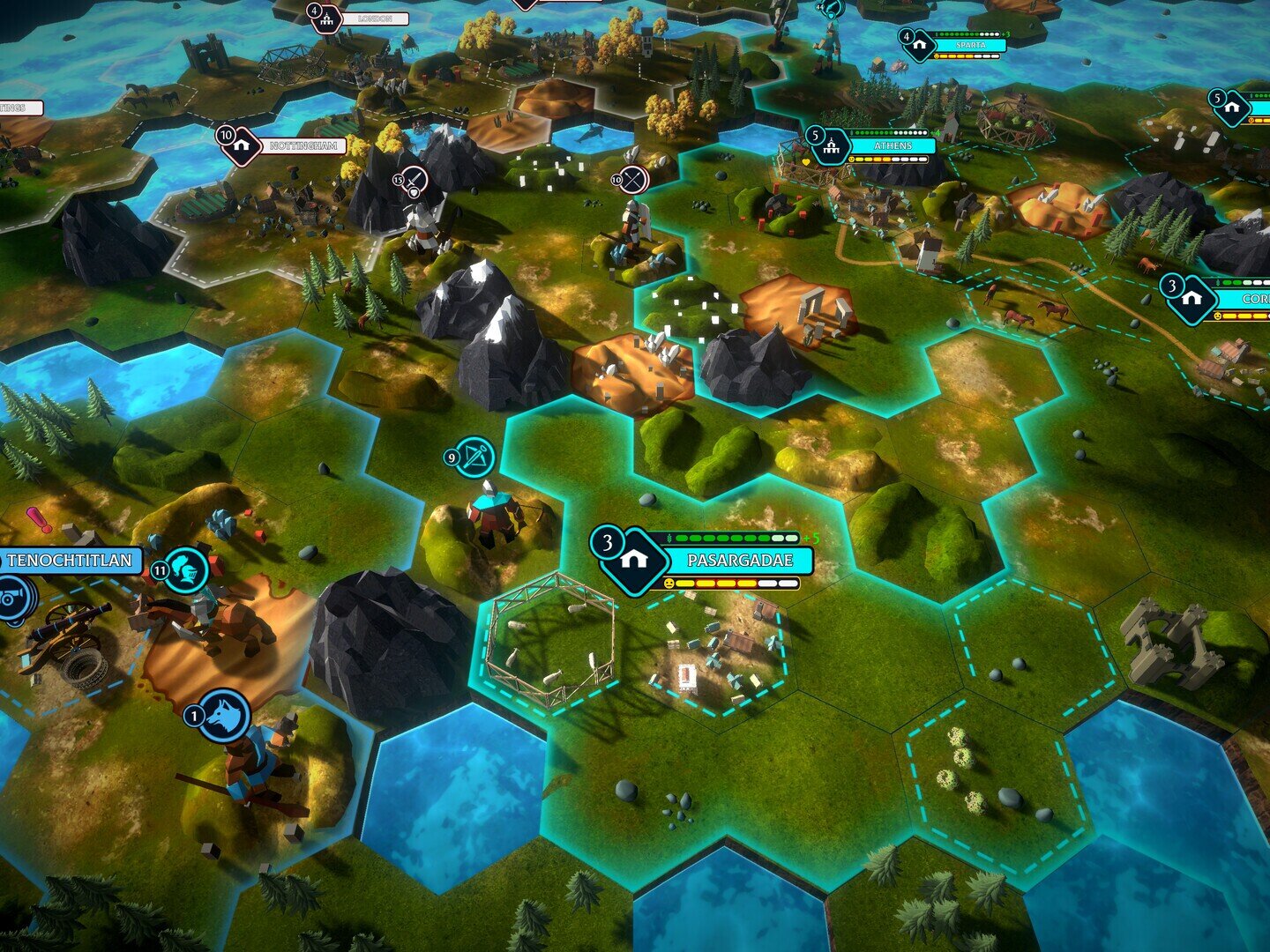 Screenshot of Hexarchy