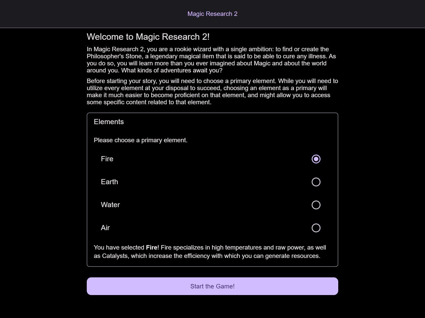 Screenshot of Magic Research 2