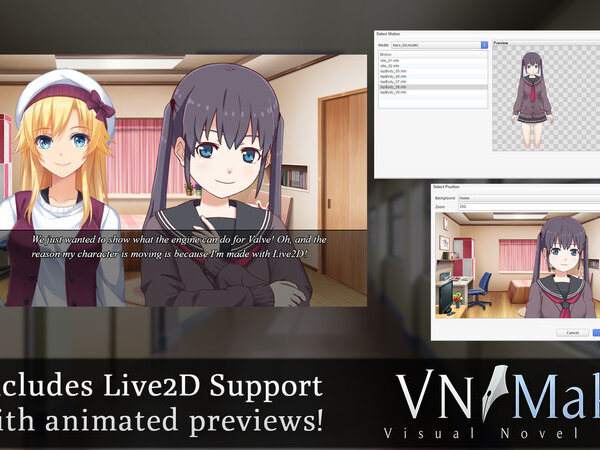 Screenshot of Visual Novel Maker