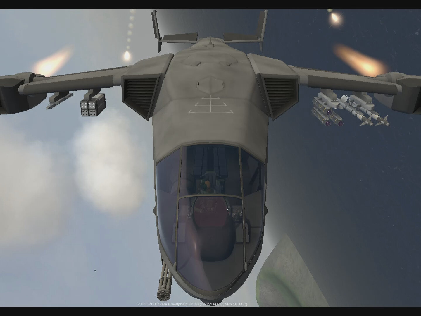 Screenshot of VTOL VR