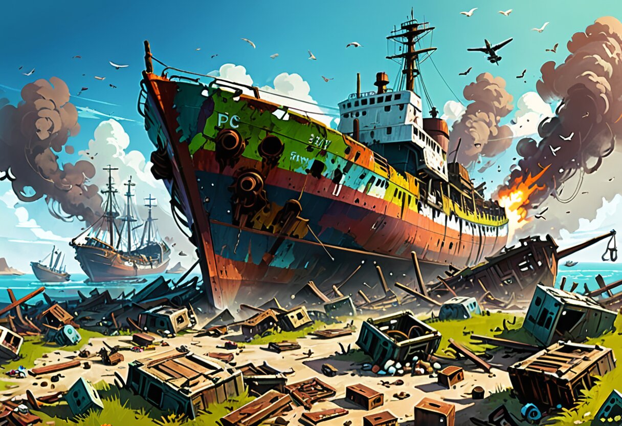 Fan-art of Ship Graveyard Simulator 2