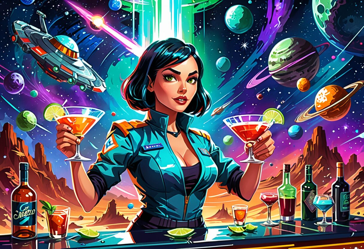 Fan-art of Startenders: Intergalactic Bartending