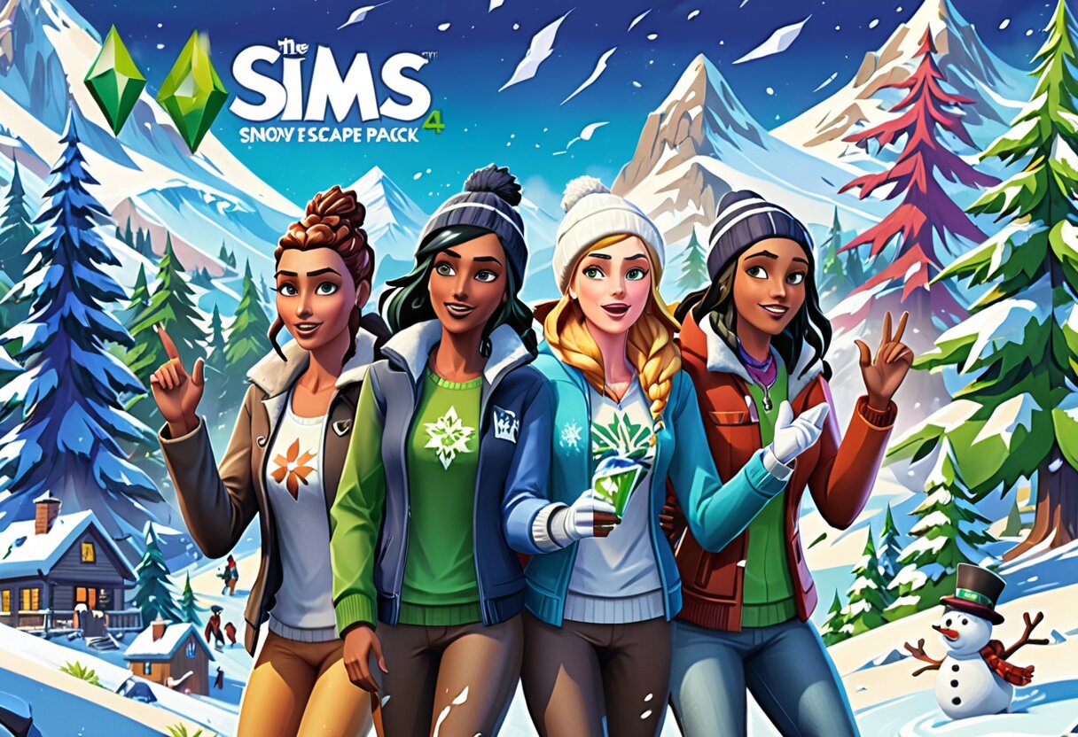 Fan-art of The Sims™ 4 Snowy Escape Expansion Pack