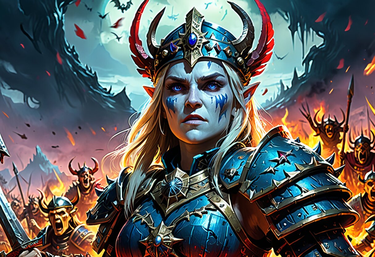 Fan-art of Total War: WARHAMMER III - Elspeth – Thrones of Decay