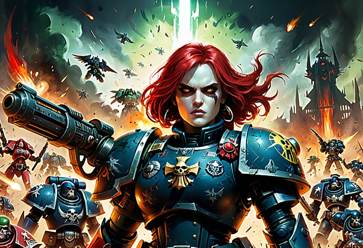 Fan-art of Warhammer 40,000: Battle Sister